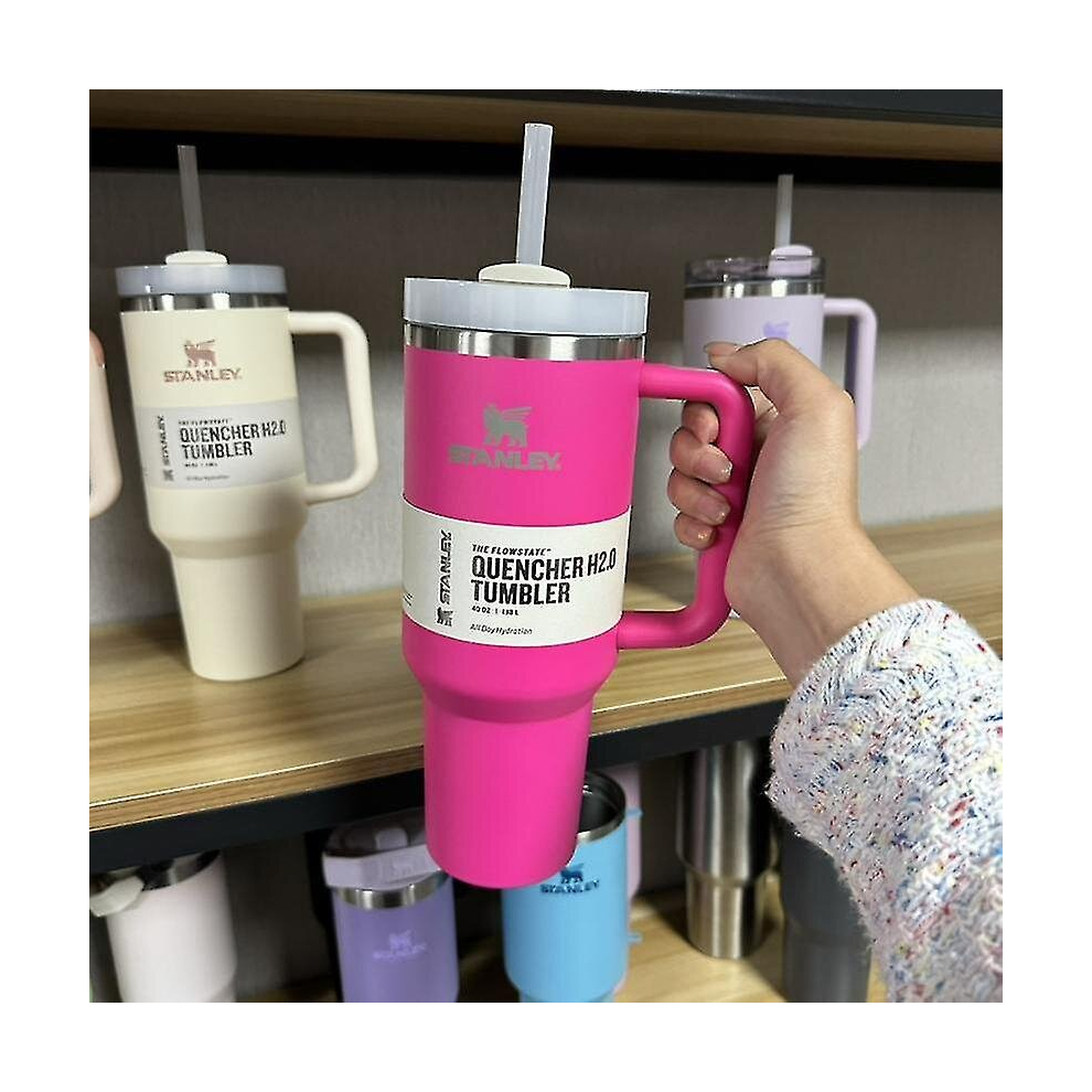 (Rose red) Quencher H2.0 Flowstate Vacuum Insulated Stainless Steel Tumbler With Lid And Straw For Water, Iced Tea Or Coffee, Smoothie And More 