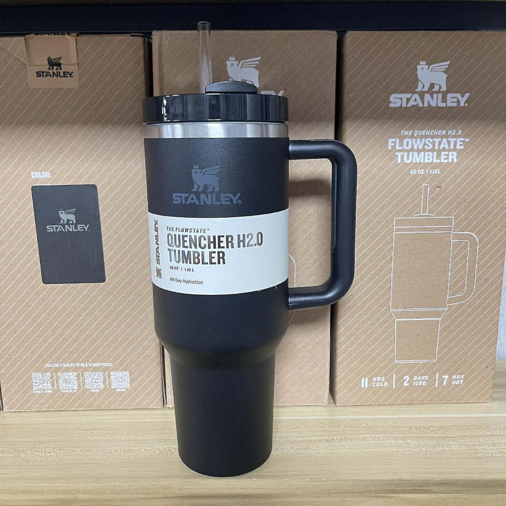 (Black) Quencher H2.0 Flowstate Vacuum Insulated Stainless Steel Tumbler With Lid And Straw For Water, Iced Tea Or Coffee, Smoothie And More 