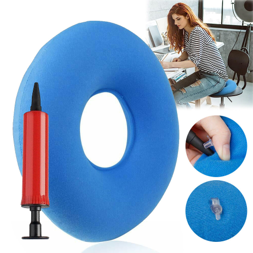 Donut Cushion Seat, Portable Inflatable Ring Cushion for Hemorrhoid