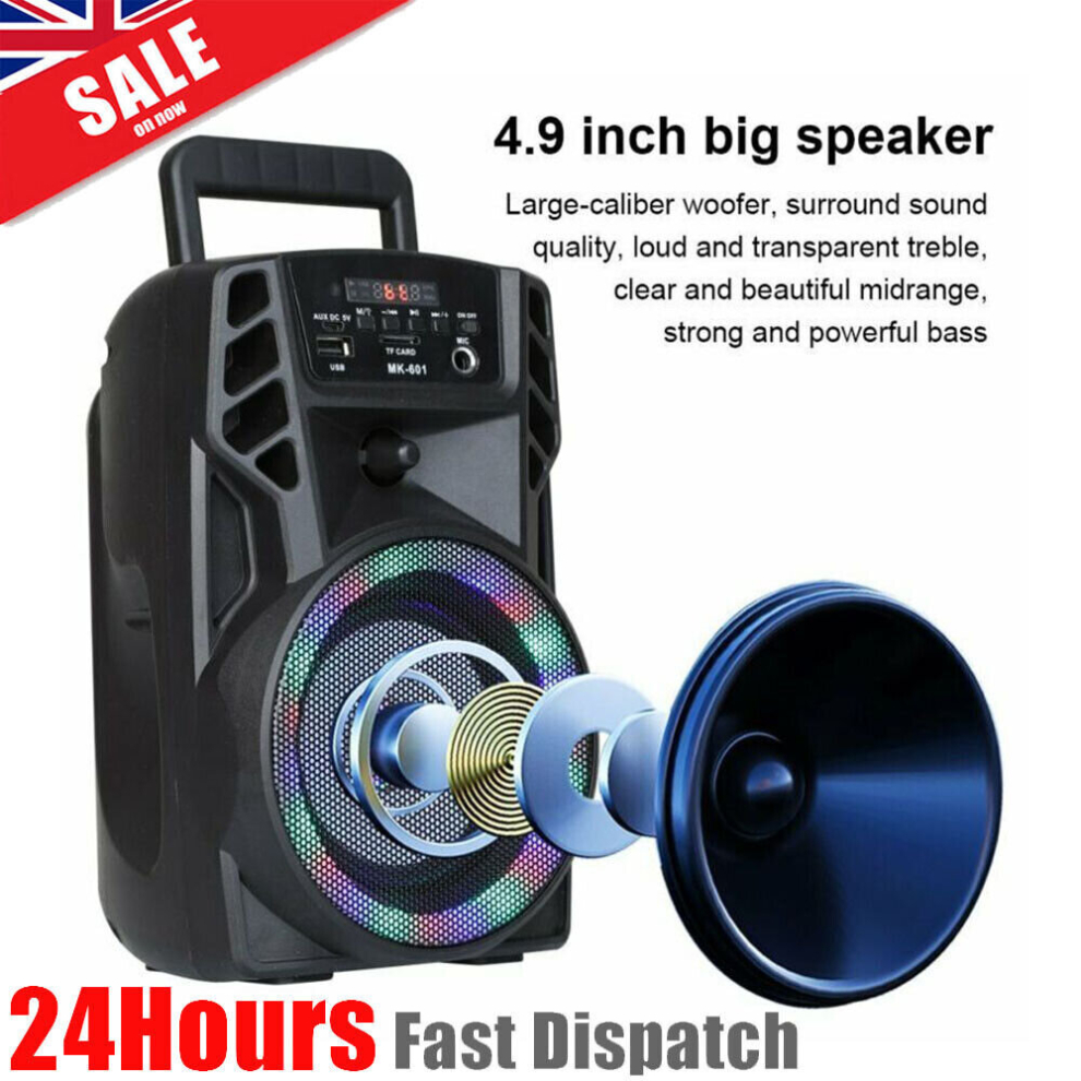 Portable Karaoke Speaker BluetoothUltra Loud Stereo Super Bass Wireless Machine