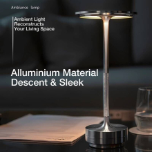 Modern LED Table Lamp Touch Dimmable USB Rechargeable Bar Night Light Cordless