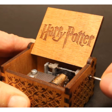 Harry Potter Music Box Engraved Wooden Music Box Interesting Toys Xmas Gifts UK