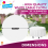 SOL 3 White Plastic Table Covers Round Tablecloth Disposable Party Cloth 2