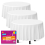 SOL 3 White Plastic Table Covers Round Tablecloth Disposable Party Cloth 1