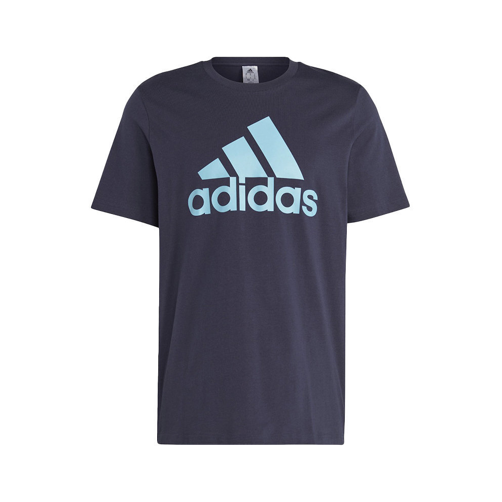 (Navy, L) ADIDAS Mens T Shirts Short Sleeve Printed Tee