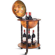 360MM Wood Globe Wine Cabinet Bottles Storage Stand Bar Wine Rack