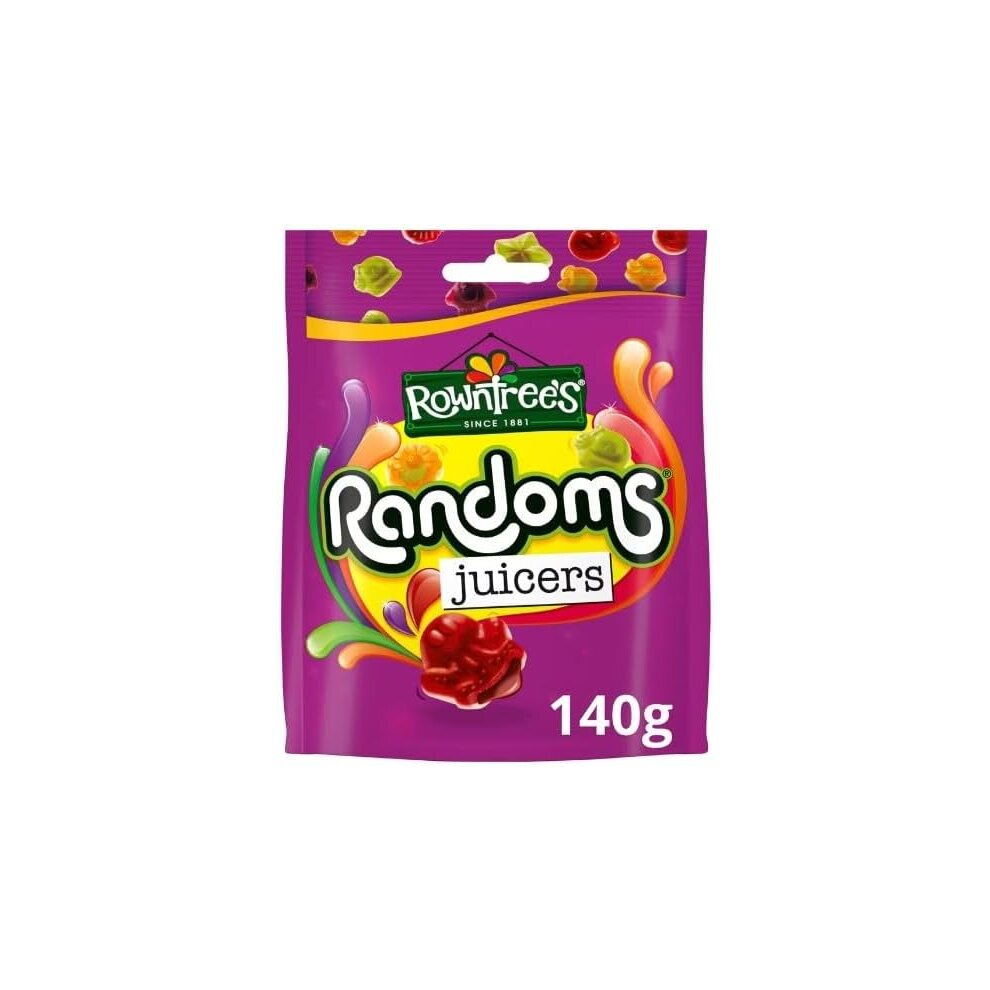 3 x Rowntree's Randoms Juicers Sweets Sharing Bag 140g