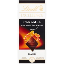 2 x Lindt Excellence Caramel With Touch Of Sea Salt 100G