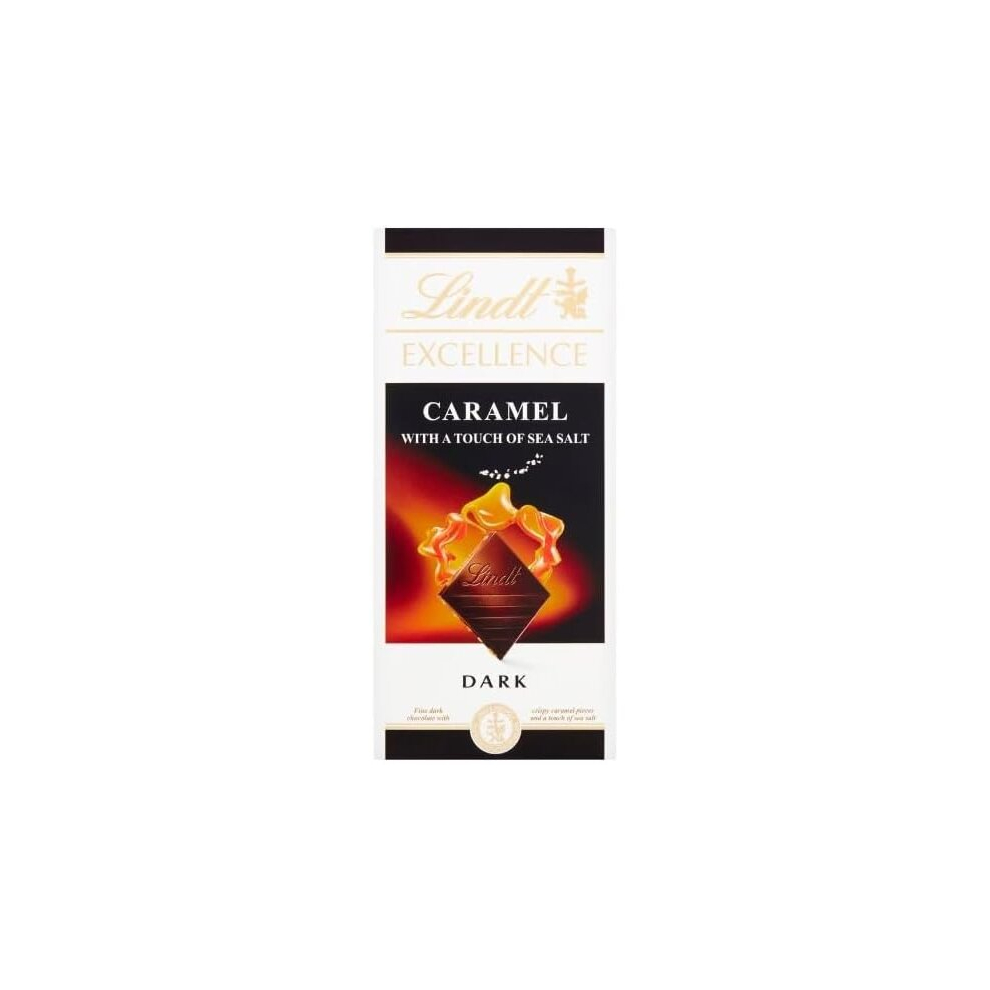 2 x Lindt Excellence Caramel With Touch Of Sea Salt 100G