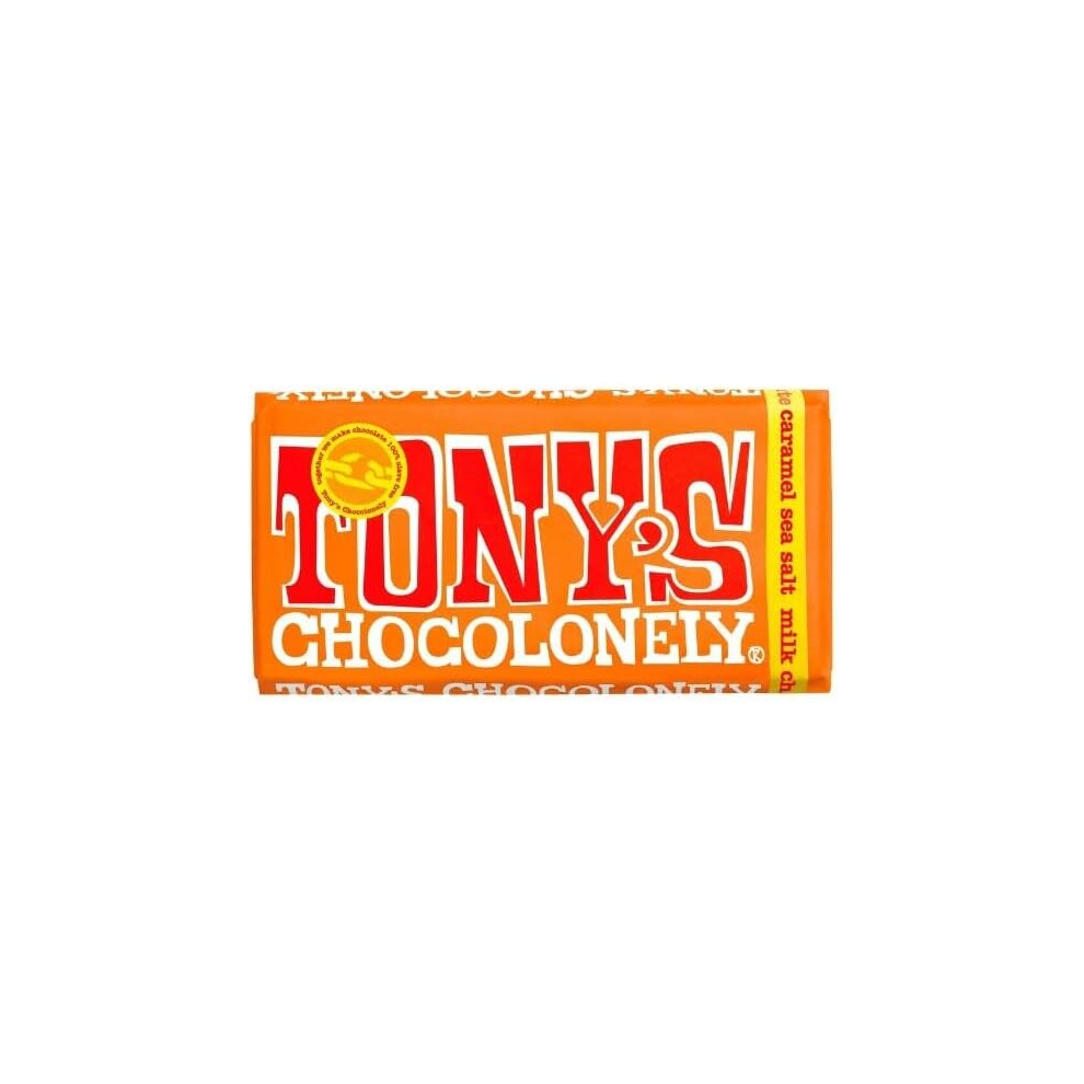 2 x Tony's Chocolonely Milk Chocolate Caramel Sea Salt 180G