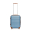 (20 inch) Grayish Blue And Brown ABS 4 PCS Suitcase Set With Vanity 1