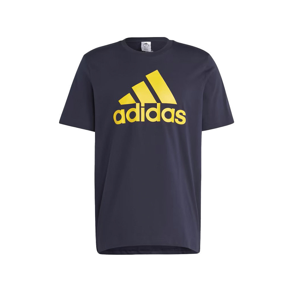 (Navy, M) ADIDAS Mens T Shirts Short Sleeve Printed Tee