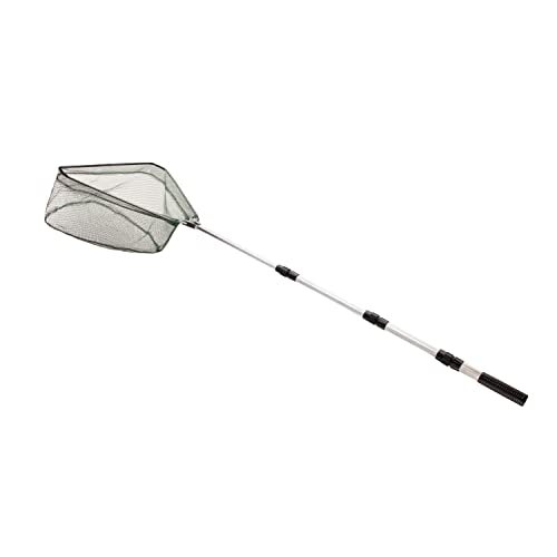 Blagdon 8915 Telescopic Folding Adjustable Pond Fish Fine Mesh Net, Aluminium Pole and Easy-Grip Rubber Handle, Space Saving, Easy Storage, Lock Handle at