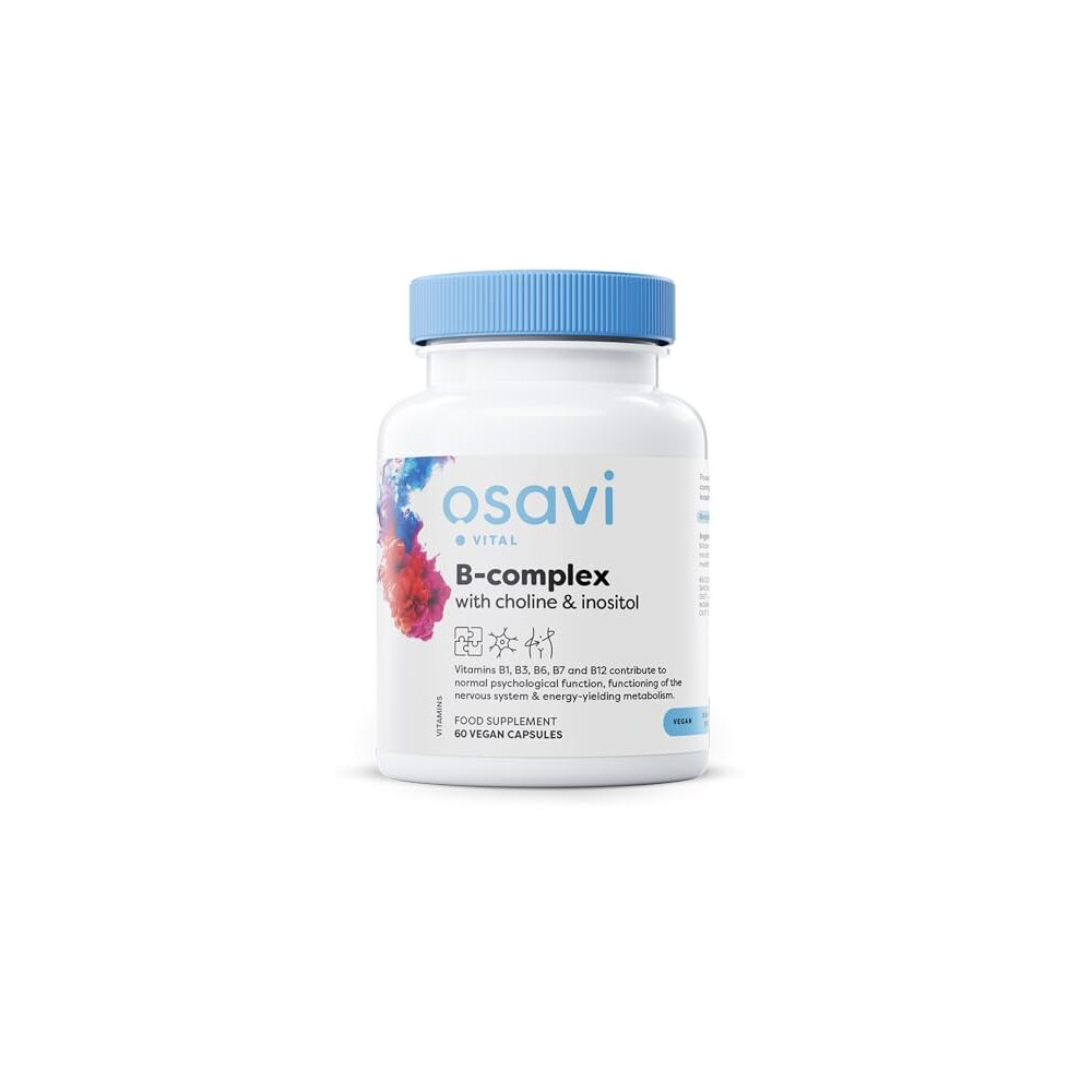 Osavi B-Complex With Choline & Inositol - 60 Vegan Caps