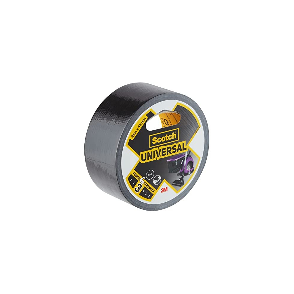 Scotch Universal Duct Tape Black 2904 25 M X 48 Mm 4054596696839
