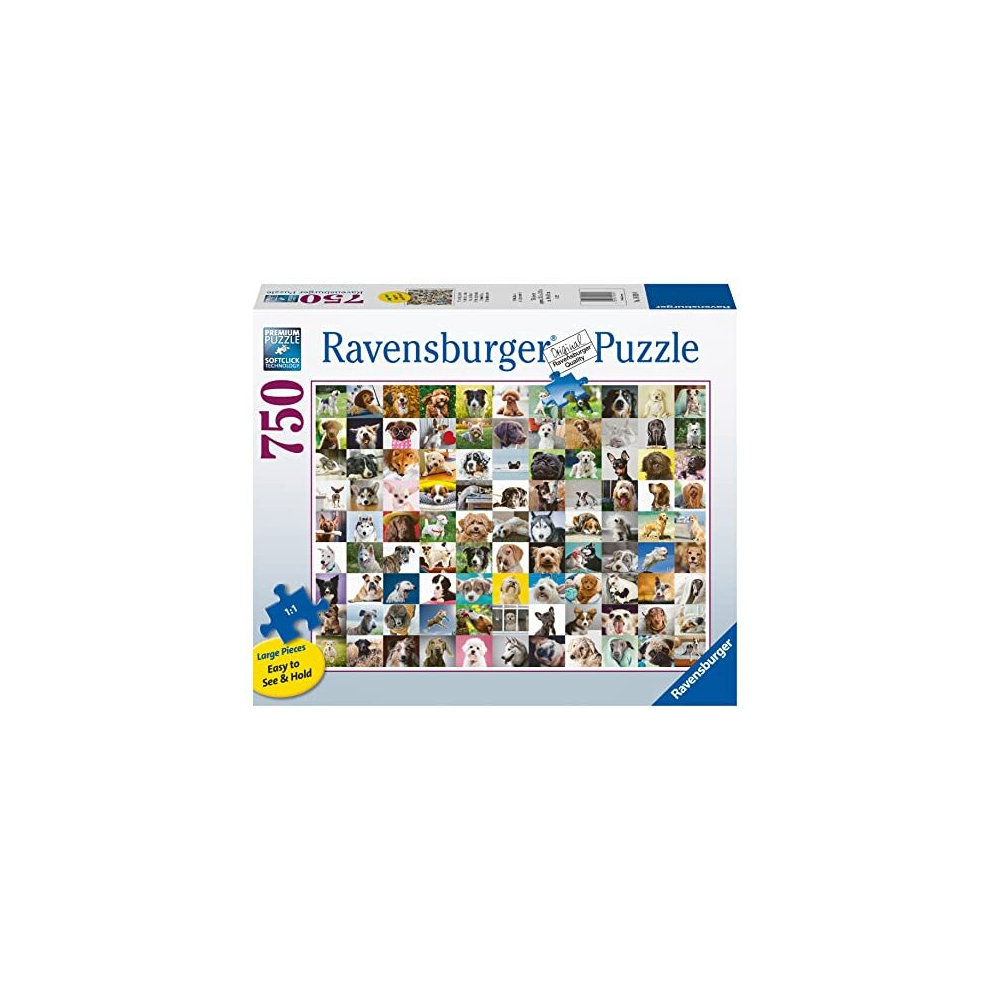 99 Lovable Dogs 750 Piece Jigsaw Puzzles for Adults & Kids Age 12 Years Up - Animal Puzzle