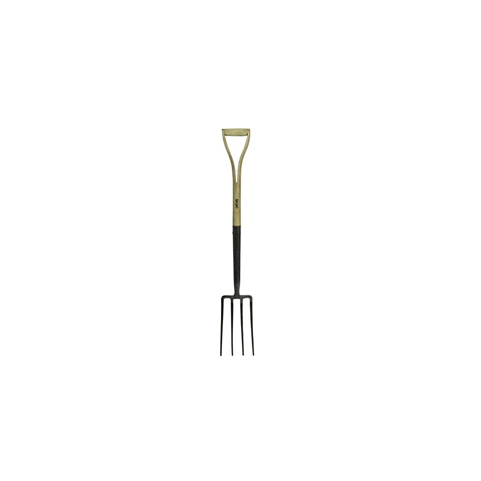 Jcb - Heritage Border Fork - Heavy Duty Professional Site And Gardening Tools - Garden Fork For Digging, Cultivating, Edging, Moving Soil, Tree Planting,