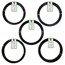 Anodized Aluminium Bonsai Training Wire 5-Size Starter Set with Canvas Bag - 1.0mm, 1.5mm, 2.0mm, 2.5mm, 3.0mm (147 Feet Total) - Choose Your Color (5
