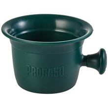 Professional Shaving Bowl with Handle, 300ml Capacity, Traditional Holder for Shaving Cream, Personal Grooming and Shaving Gift for Men, Classic Green
