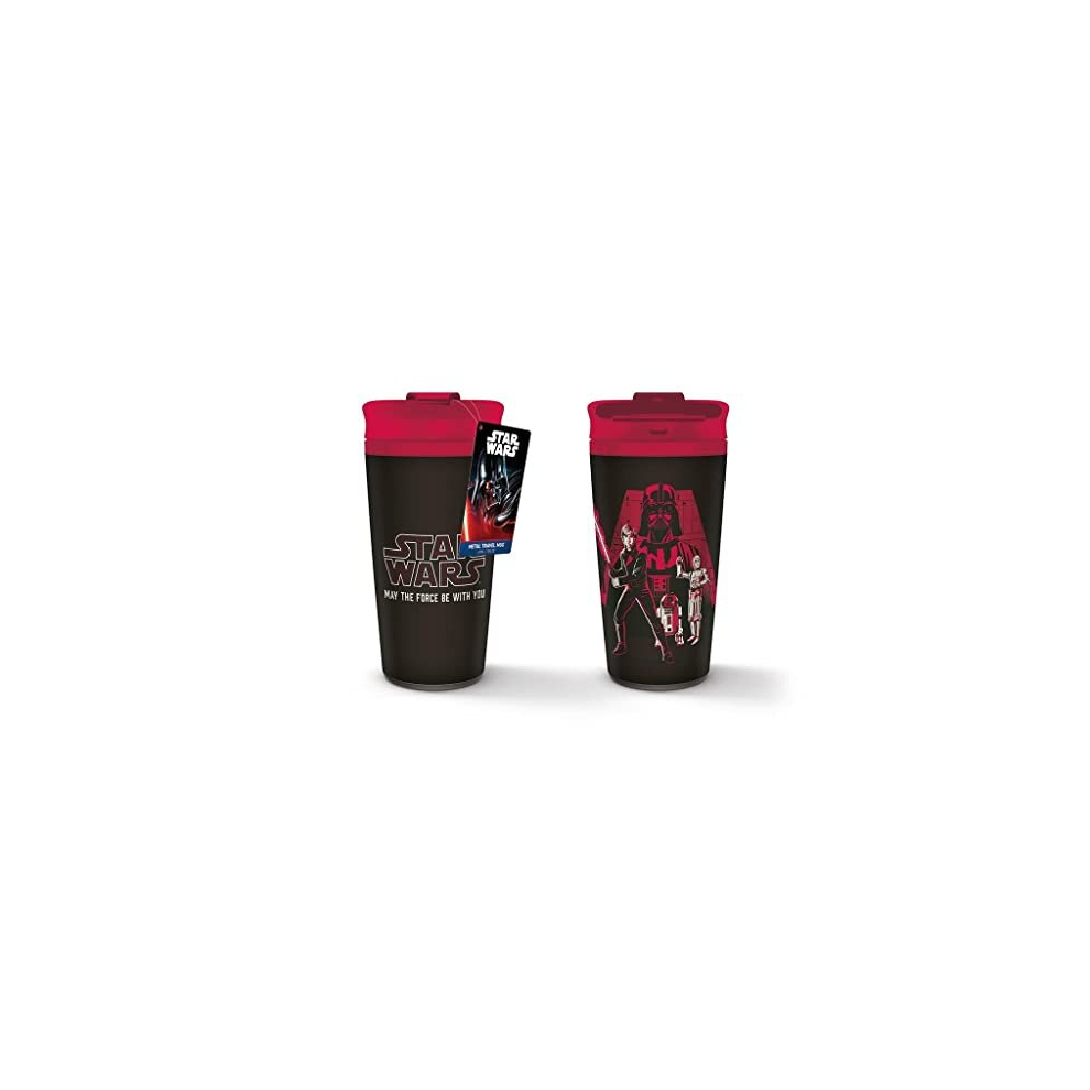 Travel Coffee Mug (May The Force Be with You Design) 16oz Metal Insulated Travel Coffee Cup, Gifts for Men and Women, Gifts for Boys and Girls -