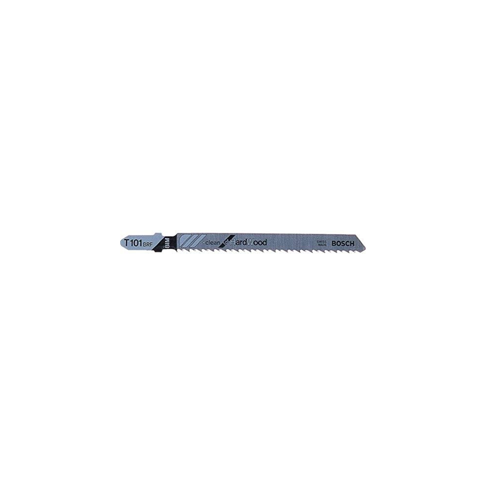 Bosch Professional 5 X Jigsaw Blade T 101 Brf Clean For Hard Wood (For Hardwood, Straight Cut, Accessories Jigsaw) 3165140091862