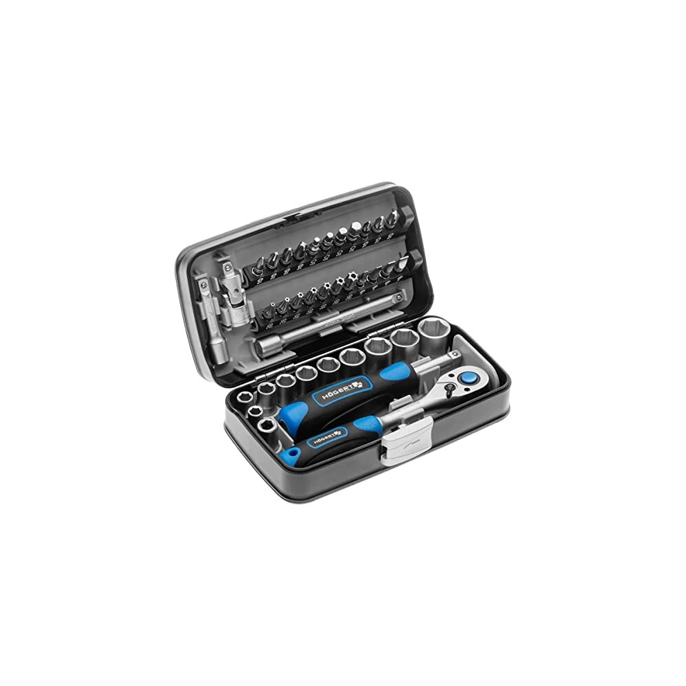 1/4"" Screwdriver Bits and Accessories Tool Box 38 pcs Set - HT1R462 of Hogert - Image 10