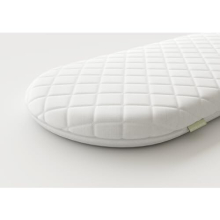 Classic Foam Moses Basket Mattress, White, 66 x 28 x 4cm
