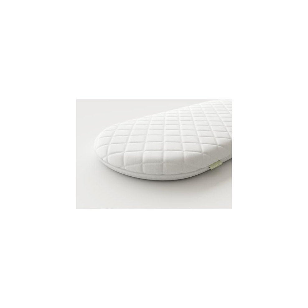 Classic Foam Moses Basket Mattress, 66 X 28 X 4Cm White Mother Nurture