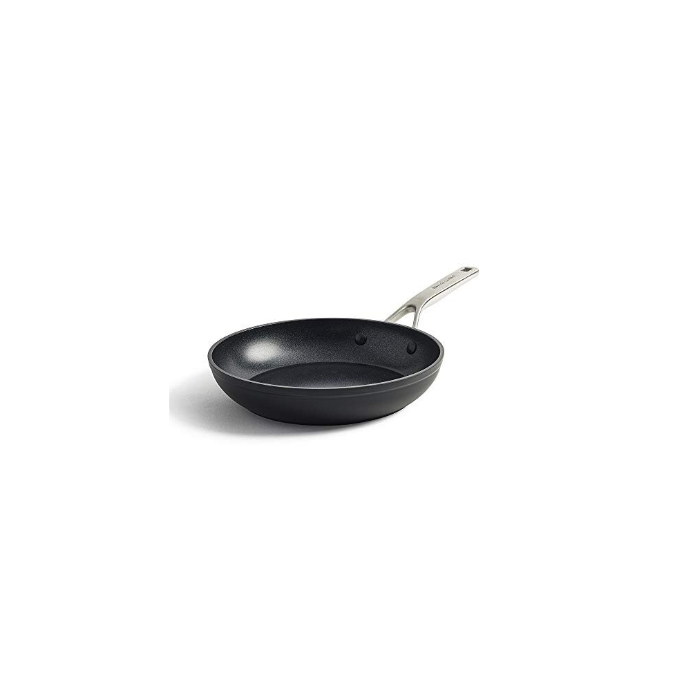 Forged Hardened Hard Anodized PFAS-Free Ceramic Non-Stick, 20 cm Frying Pan, Induction, Oven Safe,Black