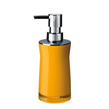 Soap Dispenser Disco, Acryl, Yellow, 6.5 x 6.5 x 19 cm