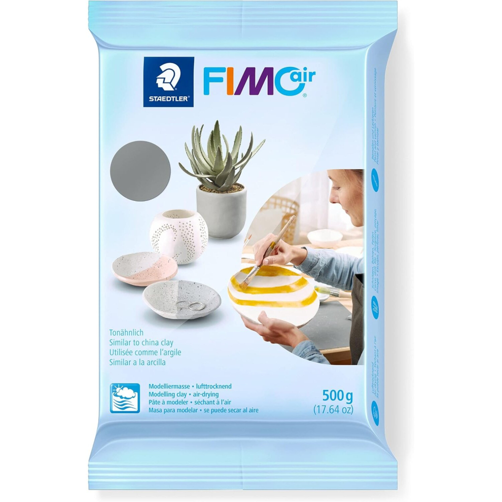 Staedtler Fimo Air 8100-80 Air-Drying Modelling Clay Grey