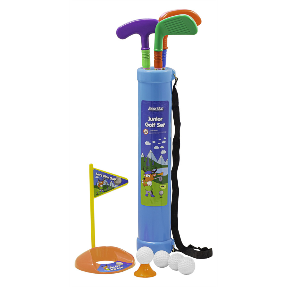 (Blue/Orange) Longridge Junior Caddy Golf Set