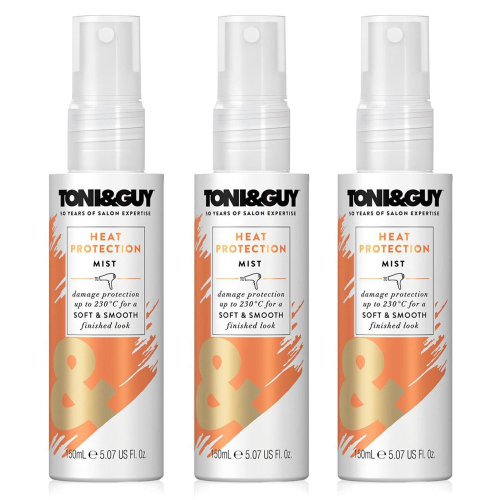 Toni & Guy Prep Heat Protection Mist for Smooth and Prepped Finish 3pk