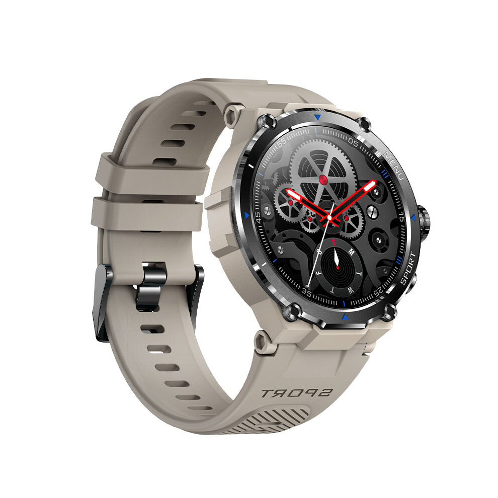 Men's Military Smartwatch, 5Atm Waterproof Outdoor Fitness Tracker With Heart Rate/Spo2/Sleep/Ai Voice For Android And Iphone 4898098982355