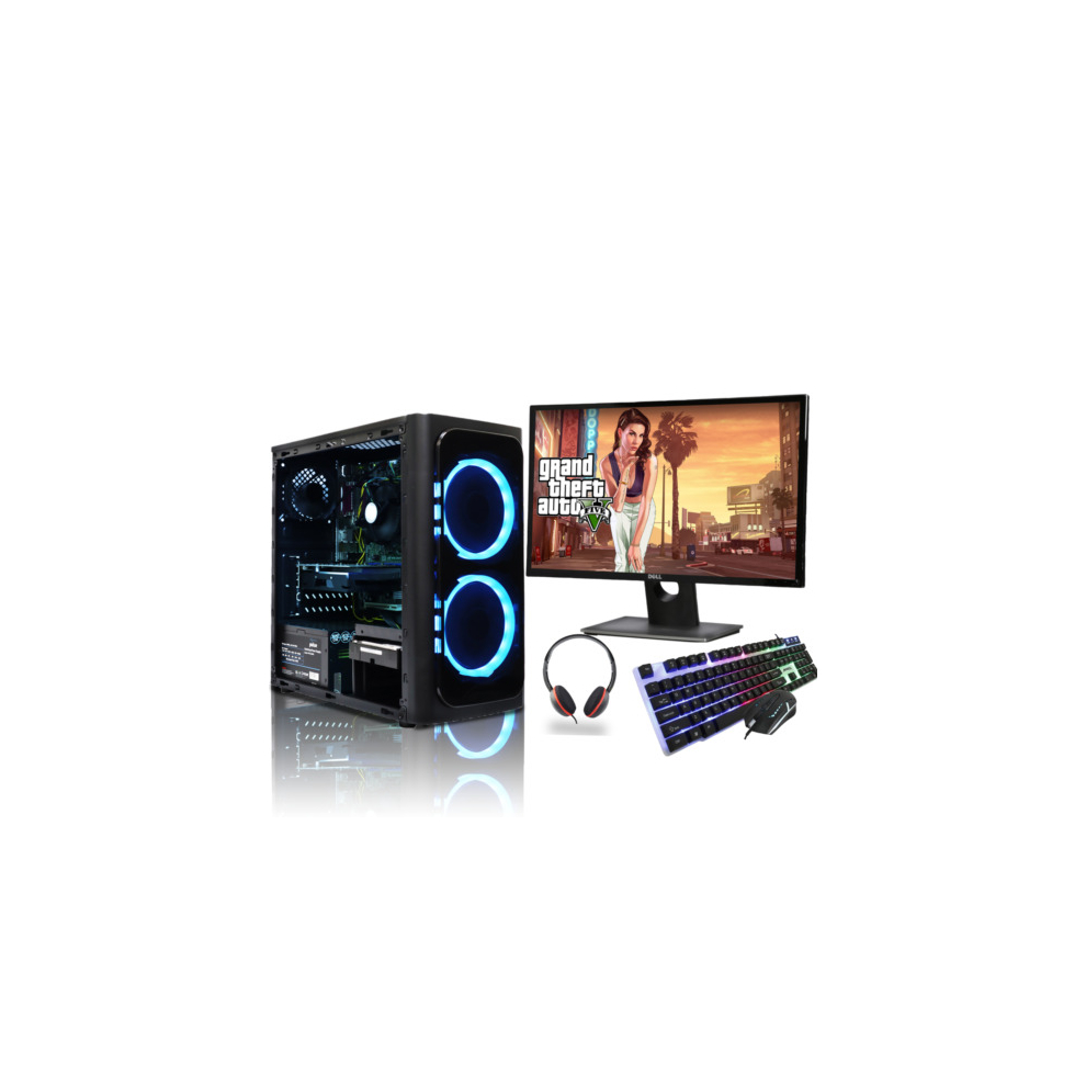 Gaming Pc Computer Bundle Intel Quad Core I5 8Gb 1Tb Hdd Gt 730 Win 10 5060936452323