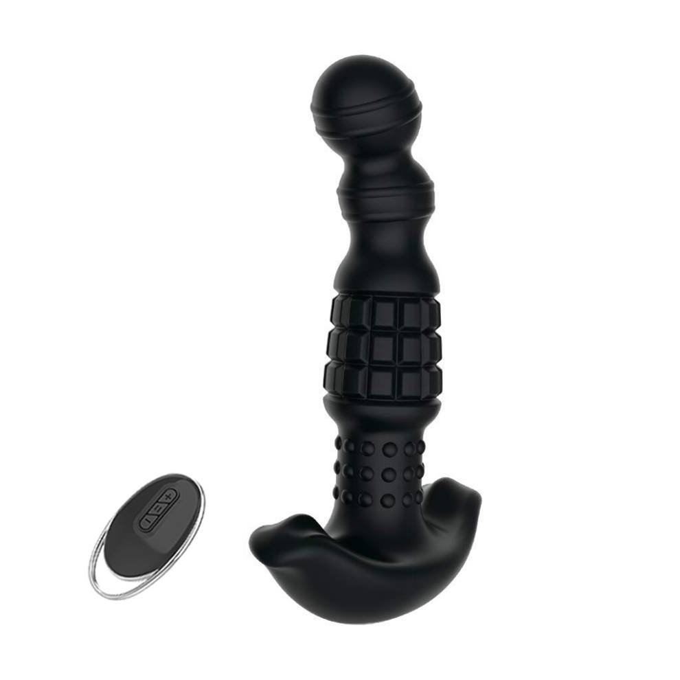 10 Frequency Vibrating Butt Plug 3 Rotating Speed Stimulator Remote Control Sex
