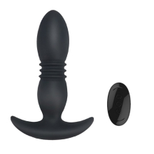 12 Frequency Plug Vibrator Prostate Massager Telescopic Stimulator Adult Sex Toy