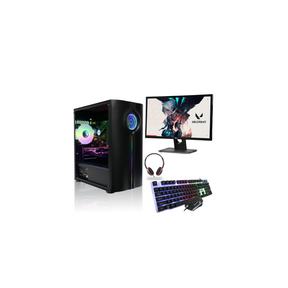 Gaming Pc Bundle Intel Core I5 16Gb Ram 240Gb 500Gb Nvidia Gt 730 W10 5060936451548