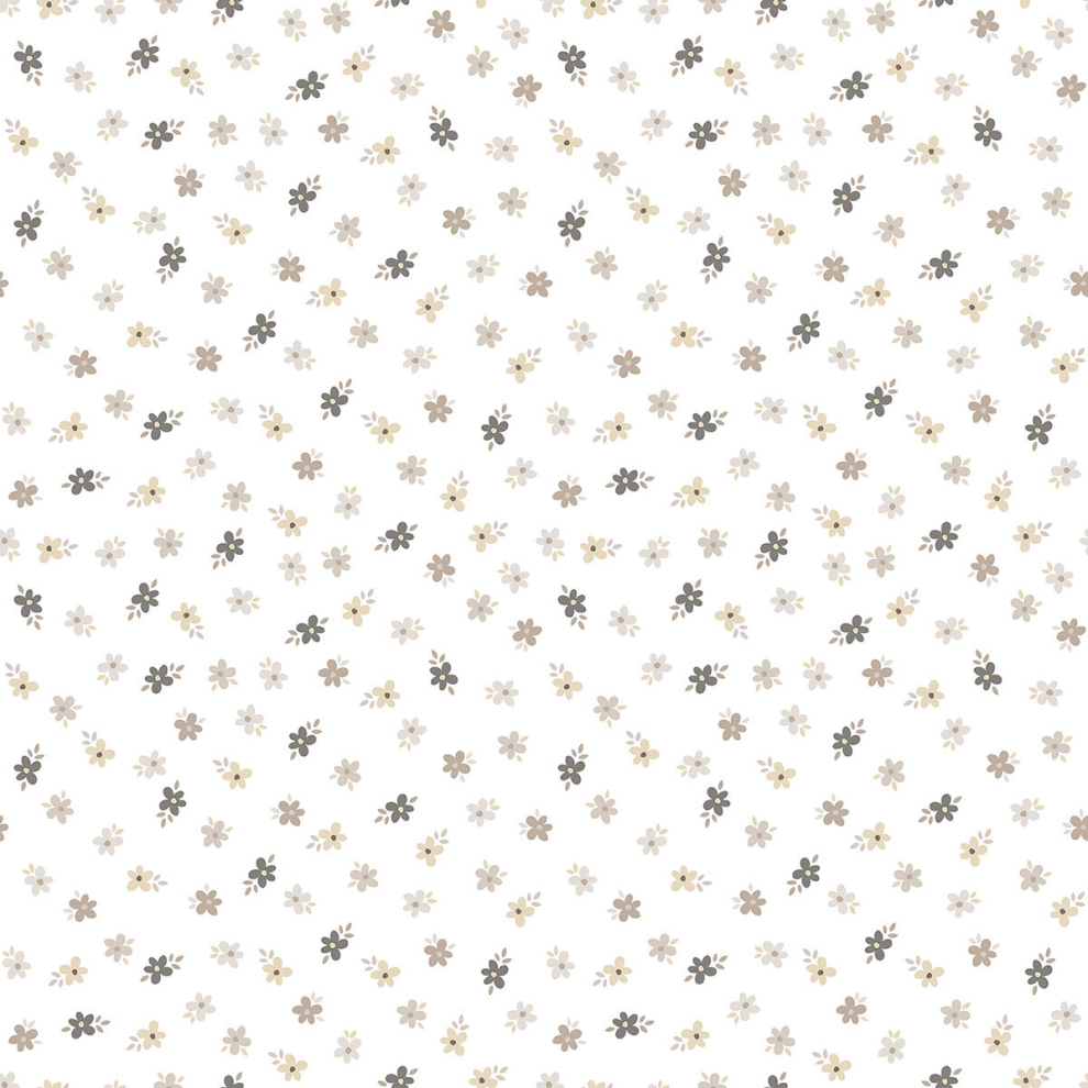 (Beige) Little Explorers 2 Wallpaper Five Leaf Flower Beige Galerie