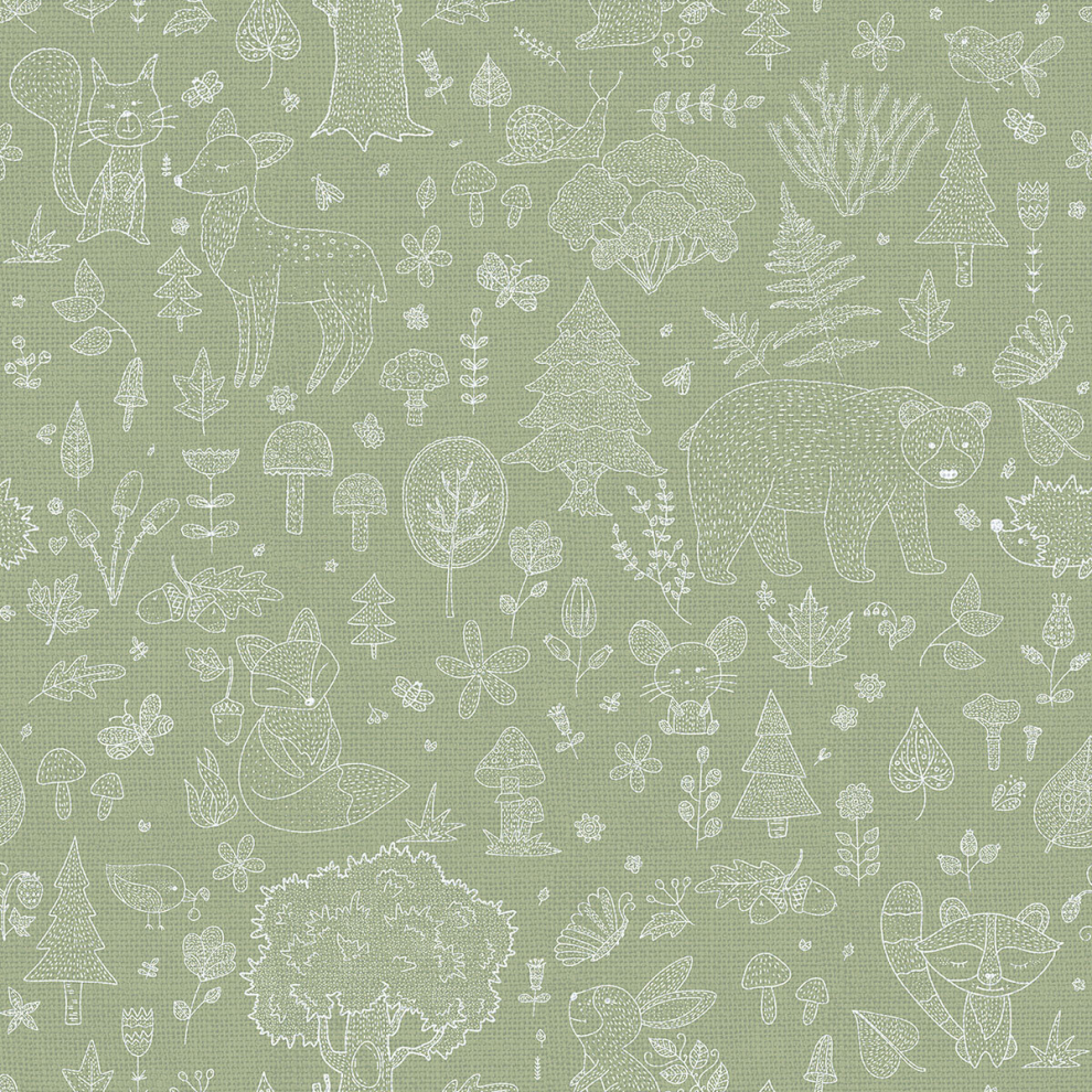(Green) Little Explorers 2 Wallpaper Forest Kingdom Galerie 8022560148055