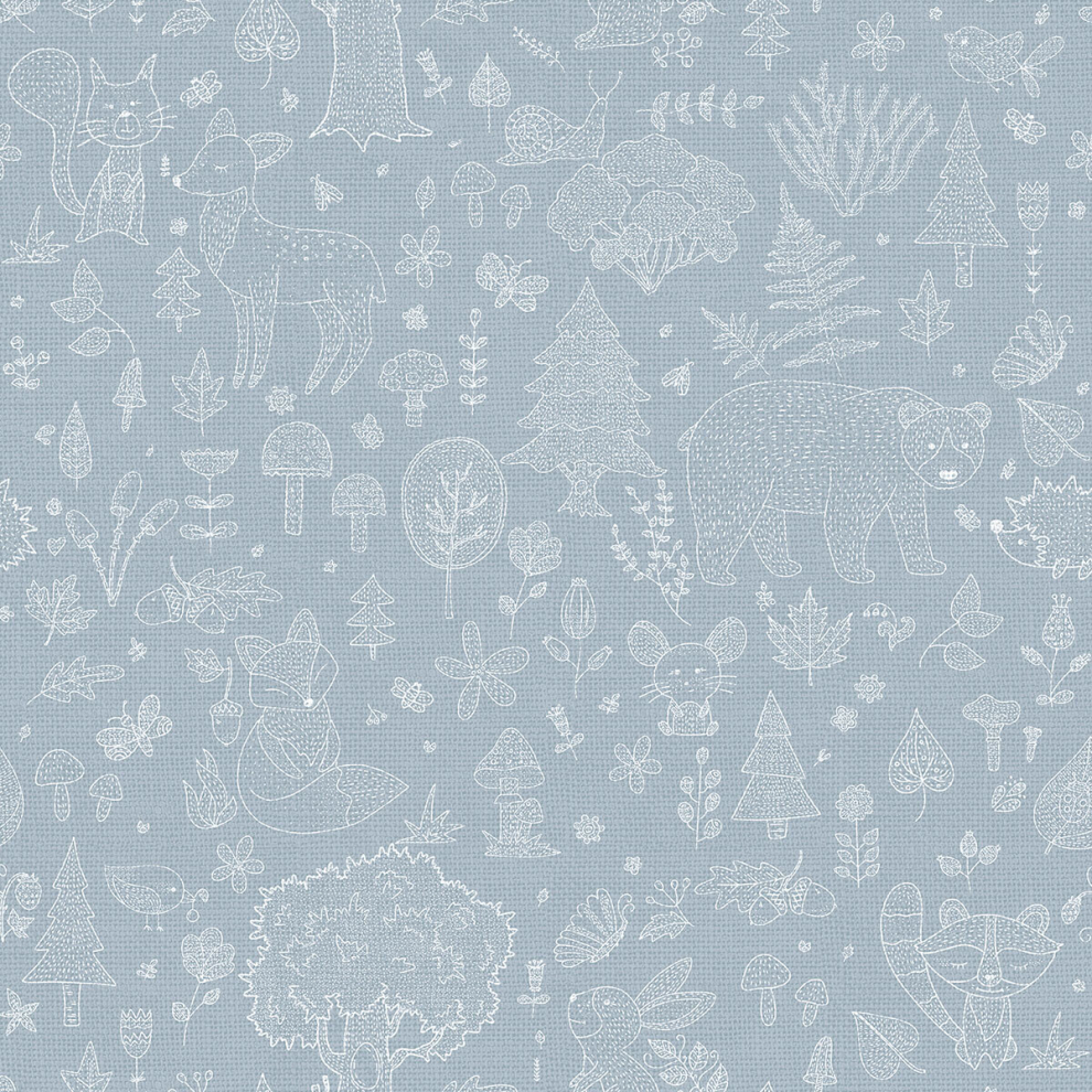 (Blue) Little Explorers 2 Wallpaper Forest Kingdom Galerie 8022560148062