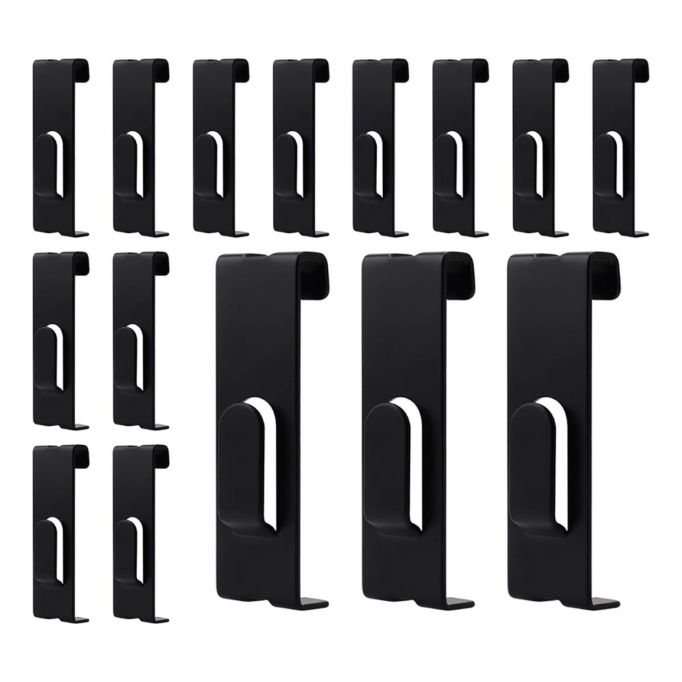 15Pcs Gridwall Hooks Hangers,Grid Panel Hooks Grid Wall Hook