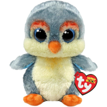 Ty Beanie Boos T37322 - Fisher El Pájaro de Ojos Azules Brillantes - Peluche de 15 cm con Ojos Grandes y Brillantes