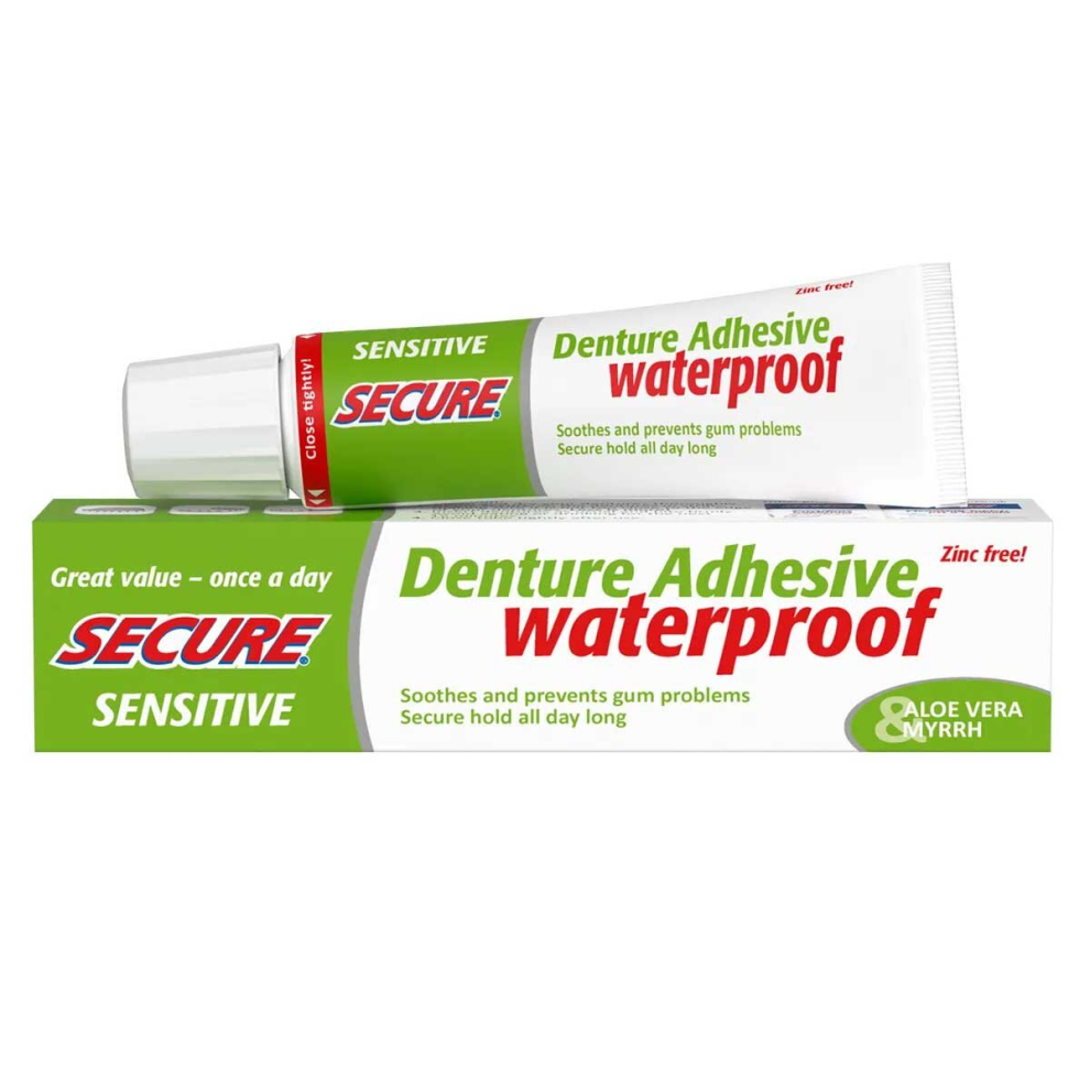 Secure Sensitive Adhesive Denture Bonding Aloe Vera Cream - 40g