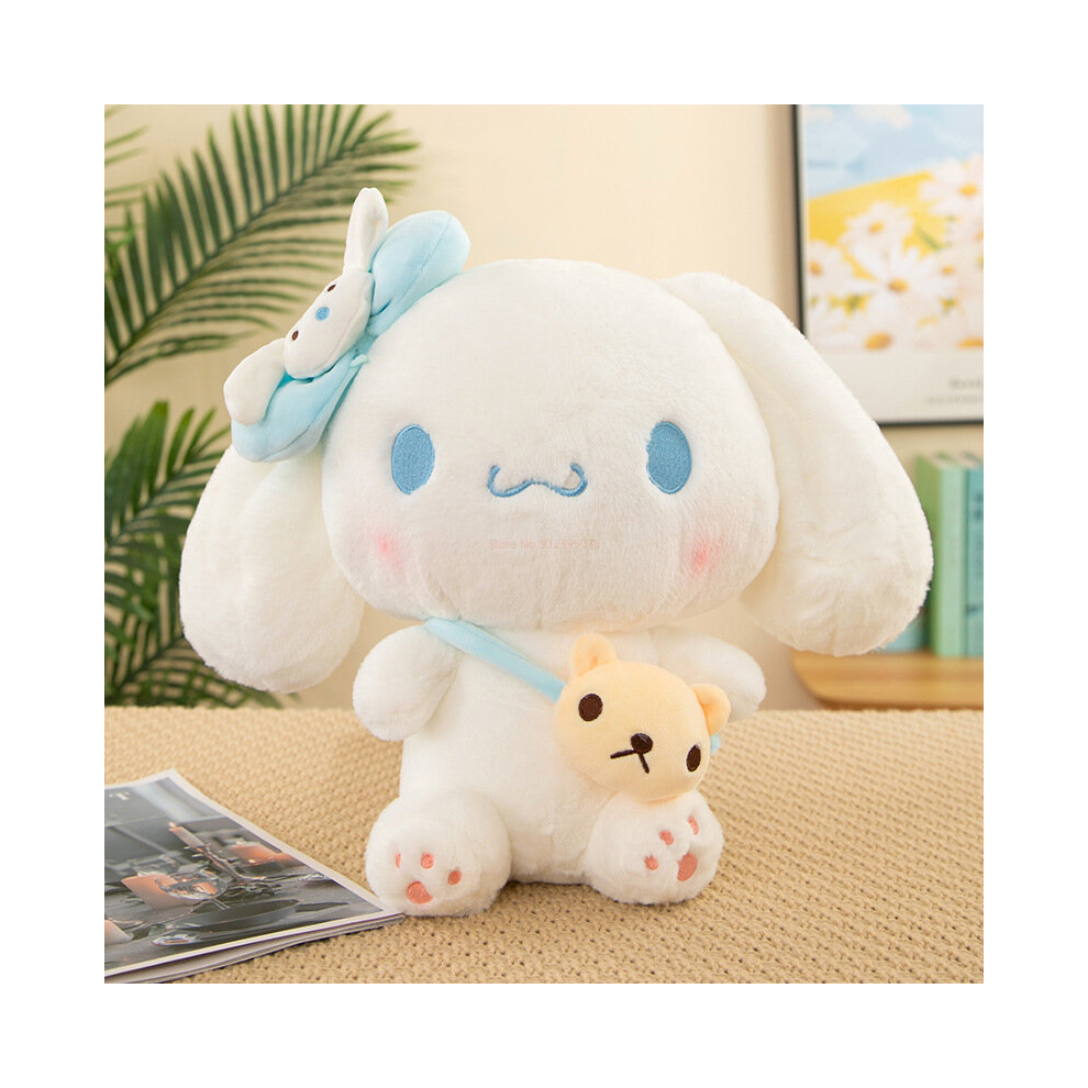 (46cm, Cinnamoroll) 36/46cm Kawaii Sanrio Kuromi My Melody Cinnamoroll Plush Toys Doll Pillow Anime Cartoon Room Decoration Dolls Kids Gifts