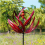 (red) Metal Wind Spinner Harlow Wind Spinner Rotator Harlow Wind Rotator Iron Windmill 1