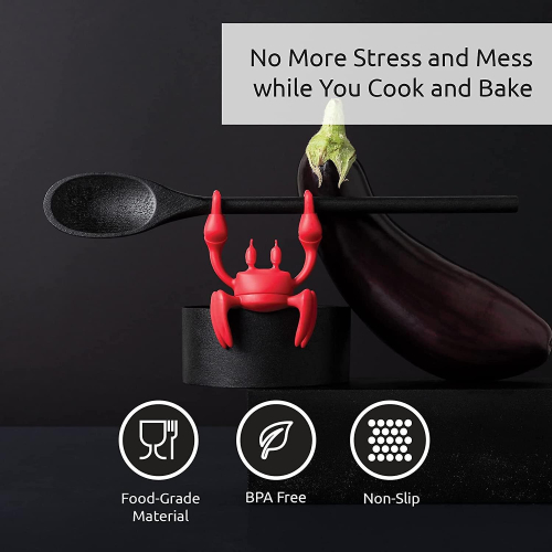 Spoon Rest Red Crab One Size 2