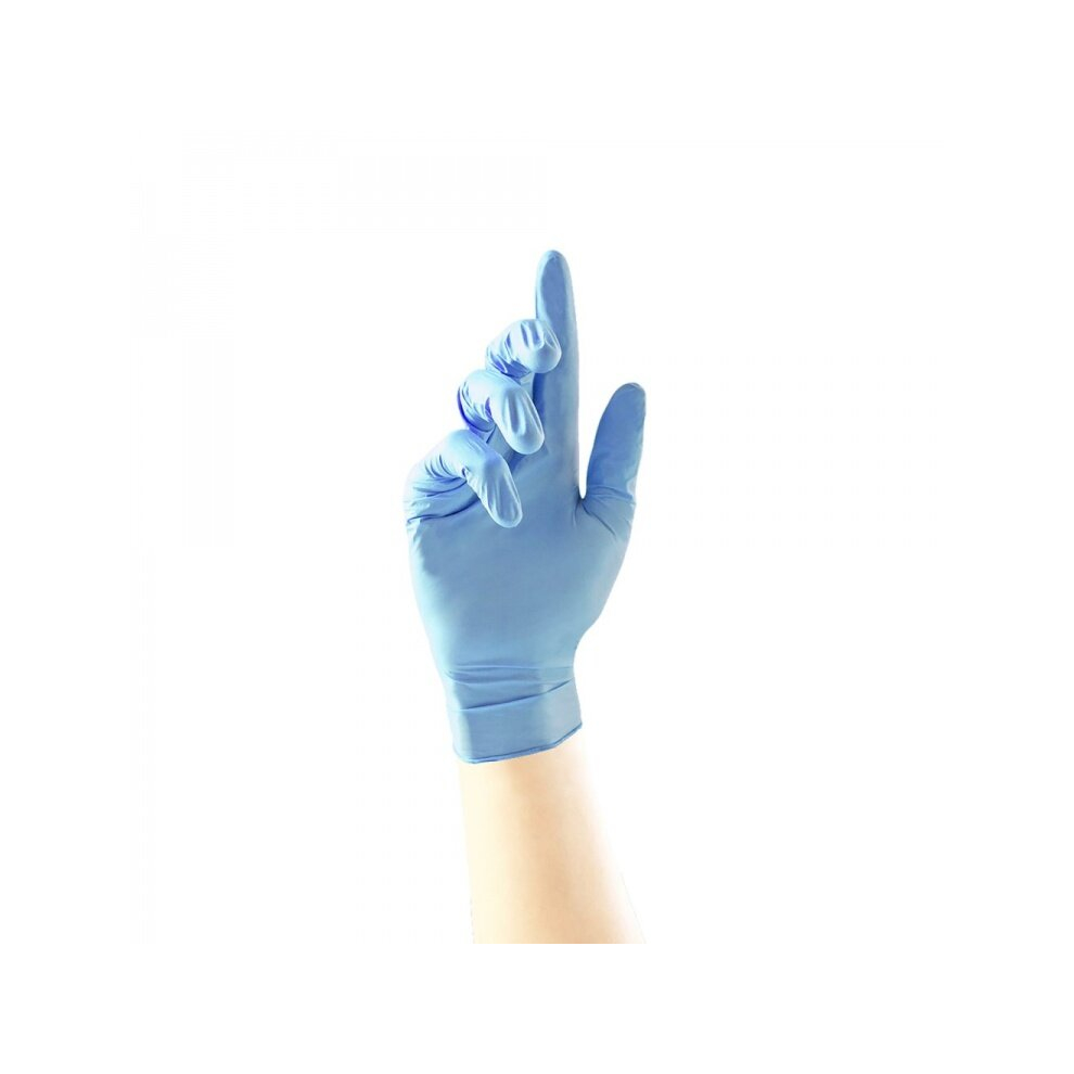 Unigloves  Blue Pearl  Blue Nitrile Gloves (100  Per Box)