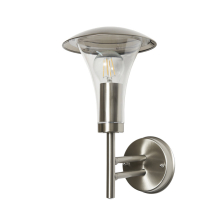 Litecraft Emlo Outdoor Stainless Steel Wall Light