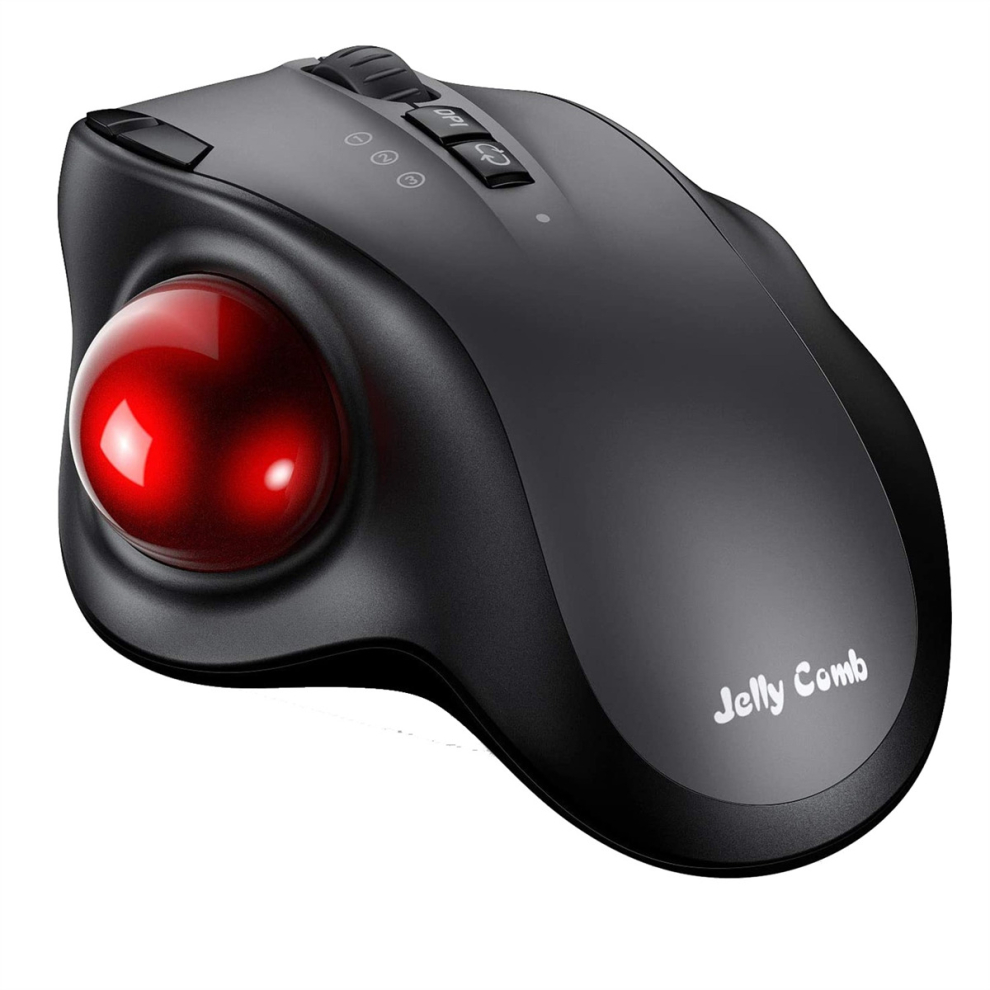 Rechargeable Trackball Mouse Bluetooth+2.4G Dual Mode